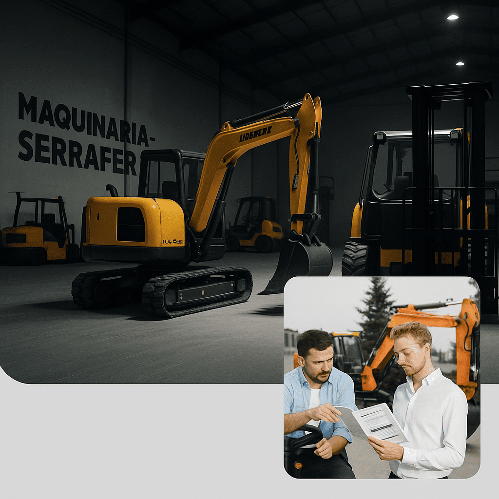 Maquinaria en hangar